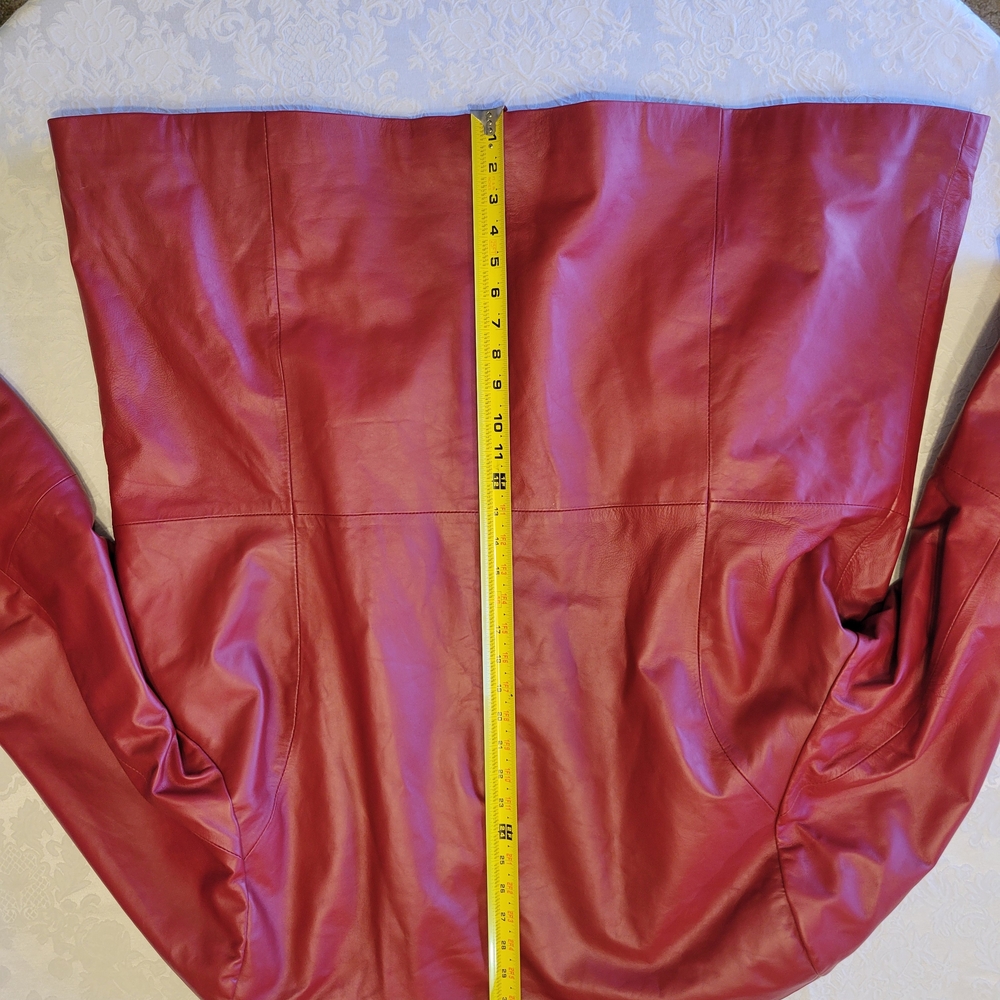 Midnight Velvet Ruby Leather Jacket - image 3